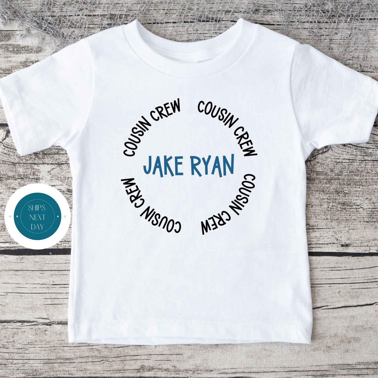 Cousin Crew Blue Personalized Baby Onesie® | Cute Baby Onesie® | Family Bodysuit | Baby Shower Gift