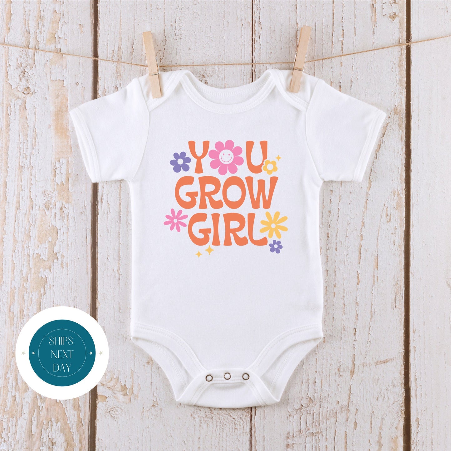 You Grow Girl Kids Tshirt | Custom Kids Tshirt | Retro Girls Custom Tshirt