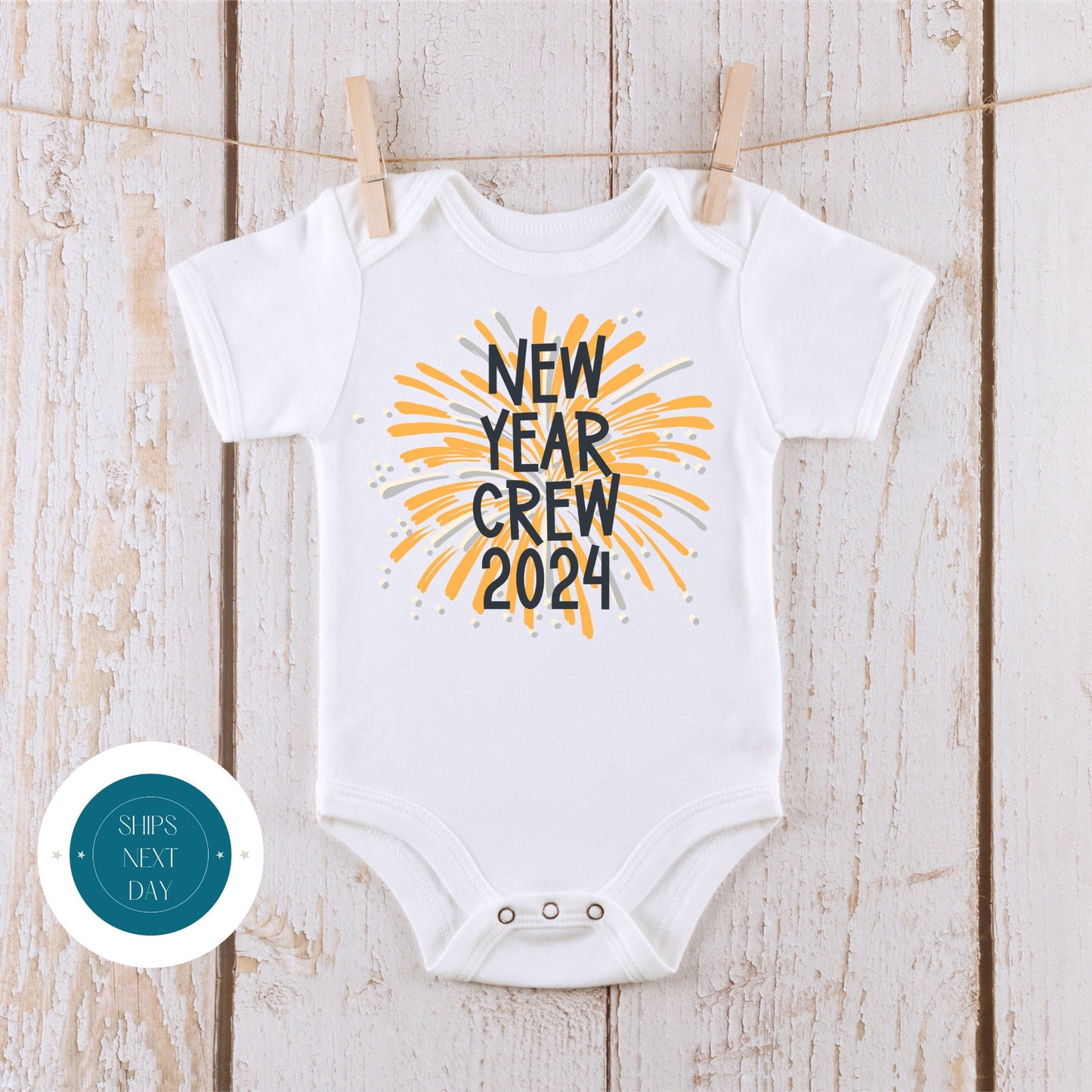 New Years Crew Kids Tshirt | New Years Eve Onesie® | Holiday Kids Tshirt | Custom Baby Bodysuit