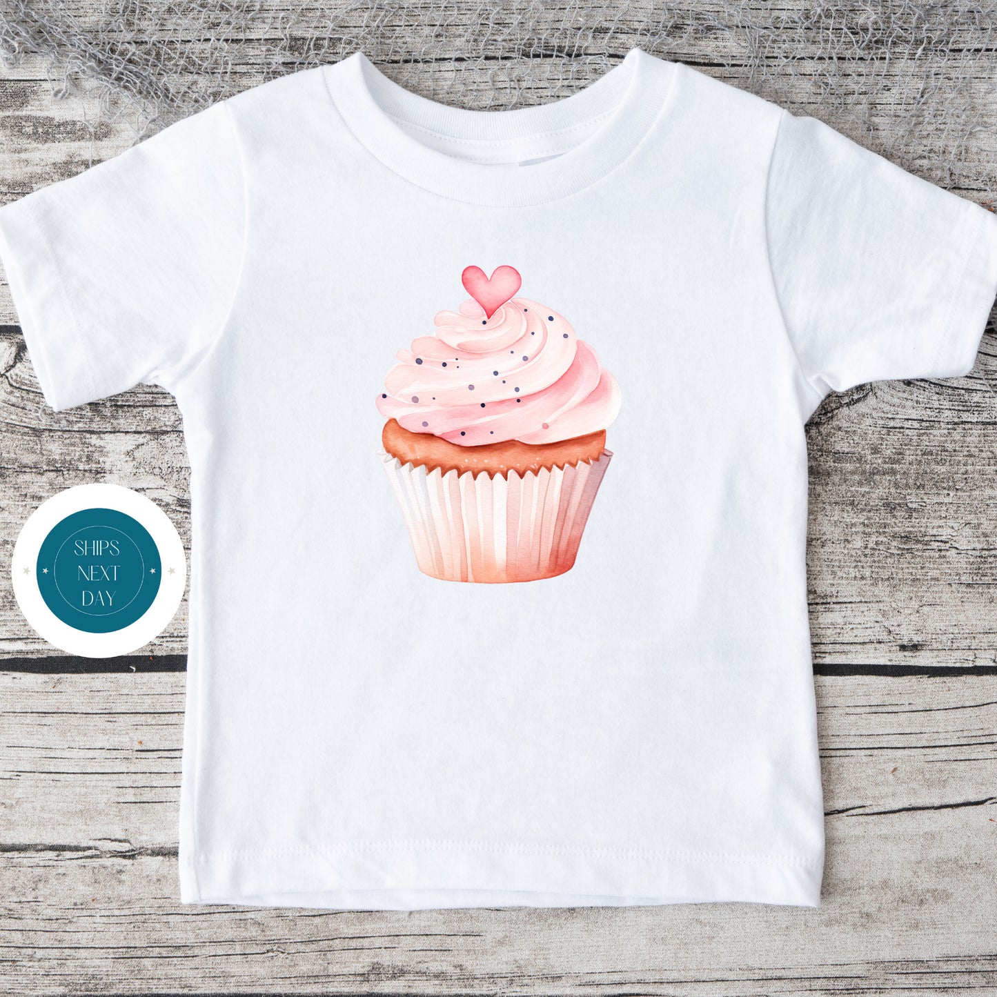 Valentine Cupcake Baby Onesie® | Valentine Kids Tshirt | Custom Baby Bodysuit | Valentines Day Tee